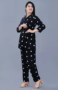 Fancy Black Cotton Printed Co-Ords Sets For Women-thumb3