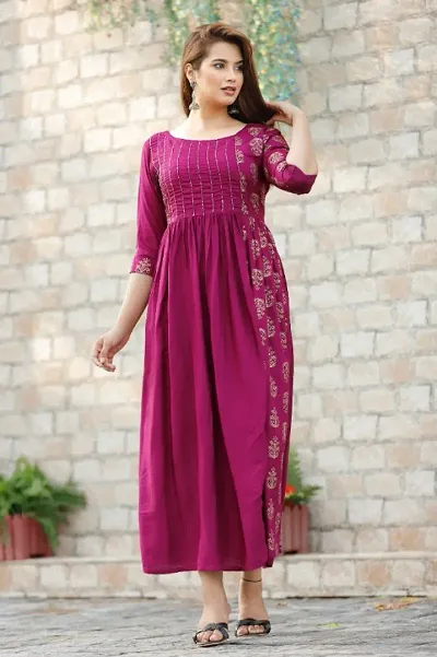 Best Selling Rayon Anarkali Kurtis