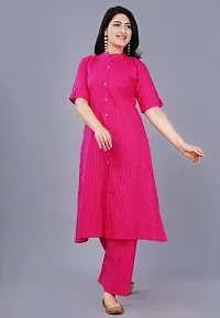 Ethnic Pink Floral Kurtis With Palazzo Set-thumb3