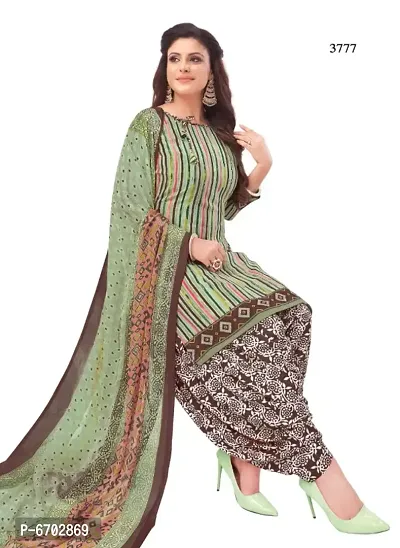 Exclusive Synthetic Dress Material with Dupatta-thumb0