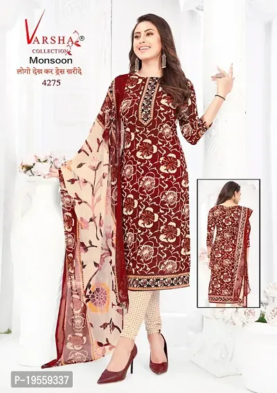 Fancy Synthetic Unstitched Dress Material for Women