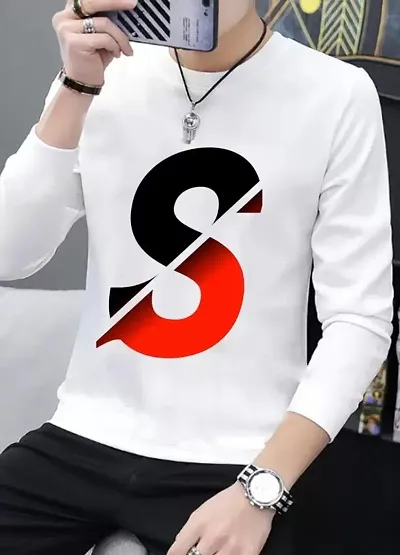 Trendy Stylish Full Sleeve Round neck Polyester men t-shirt