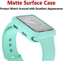 OJOS Compatible with Apple Watch Series 6 SE Series 5 Series 4 44MM Soft Flexible TPU Anti-Scratch Lightweight Protective Iwatch Case for 44mm Apple Watch Matte Style - Light Blue-thumb1