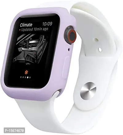 OJOS Compatible with Apple Watch 44mm Series 4 Series 5 Soft Flexible TPU Anti-Scratch Lightweight Protective Iwatch Case for 44mm Apple Watch Matte Style - Purple-thumb5