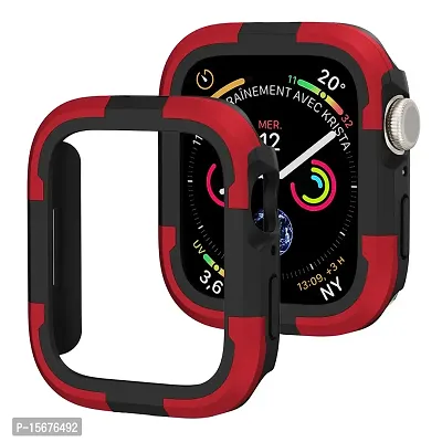 OJOS Rugged Armor Designed for Apple Watch Ultra Case Durable TPU Case for Apple Watch Ultra 49mm Case - Red-thumb0