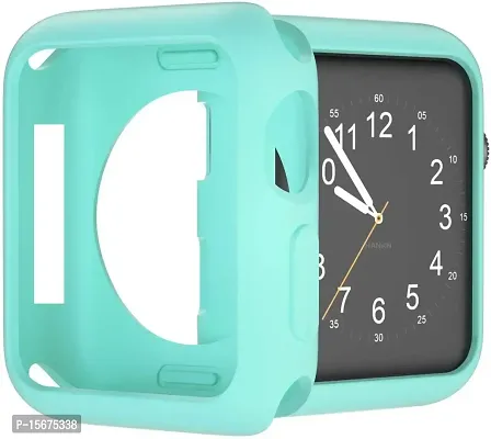 OJOS Compatible with Apple Watch Series 6 SE Series 5 Series 4 44MM Soft Flexible TPU Anti-Scratch Lightweight Protective Iwatch Case for 44mm Apple Watch Matte Style - Light Blue-thumb0