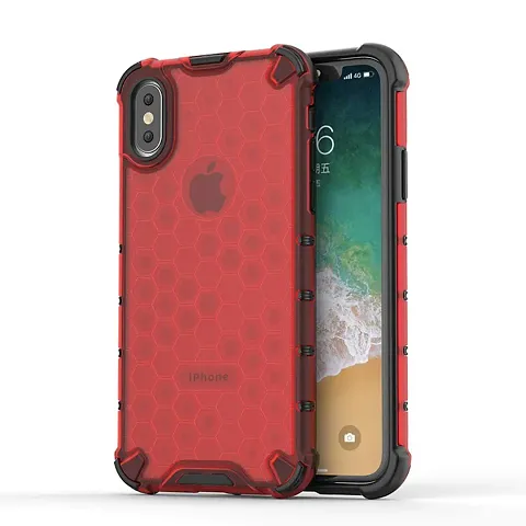 OJOS Case Compatible with iPhone X XS Case Military Grade Drop Tested with Screen Protector iPhone Xs iPhone Xs/X 5.8-inch Case - Red