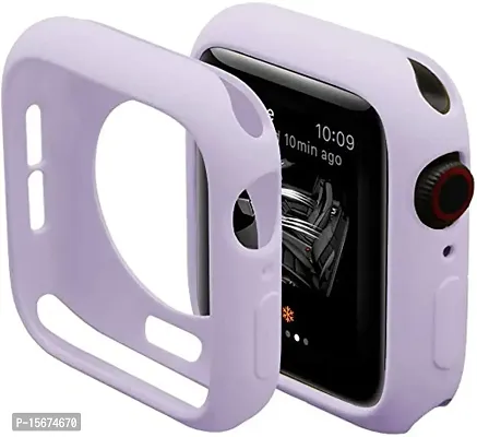 OJOS Compatible with Apple Watch 44mm Series 4 Series 5 Soft Flexible TPU Anti-Scratch Lightweight Protective Iwatch Case for 44mm Apple Watch Matte Style - Purple-thumb0
