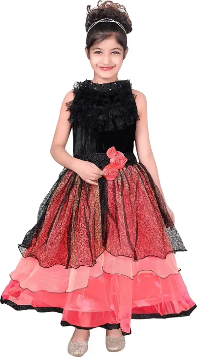 Party Wear Cinderella Gowns For Girls