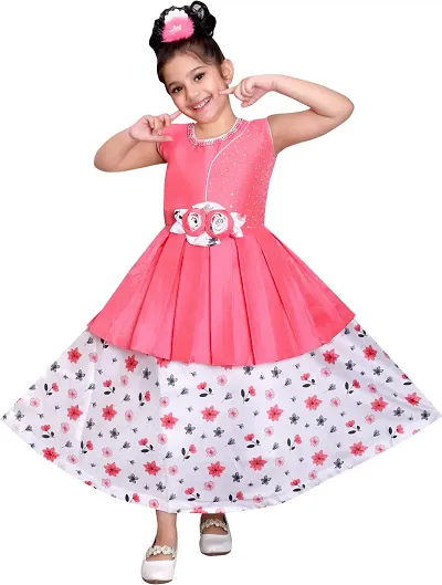 Sky Heights Cobra Print Gown for Girls