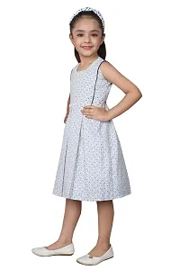 Fabulous Grey Cotton Blend  Frocks For Girls-thumb1