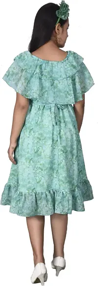 Fabulous Blue Georgette  Frocks For Girls-thumb3