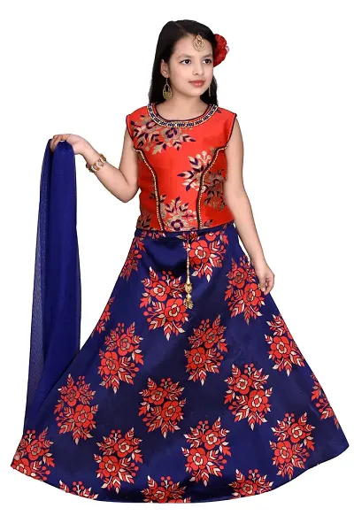 Alluring Brocade Lehenga Cholis For Girls