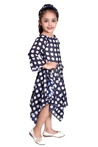 Girls Casual Polka Dots Print Midi Dress-thumb2