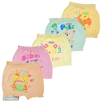 Stylish Multicoloured Cotton  Panty For Girls Pack Of 5