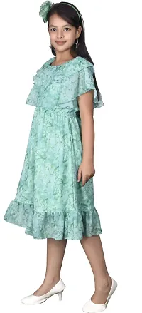 Fabulous Blue Georgette  Frocks For Girls-thumb1