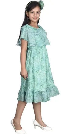 Fabulous Blue Georgette  Frocks For Girls-thumb2