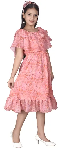 Fabulous Pink Georgette  Frocks For Girls-thumb2