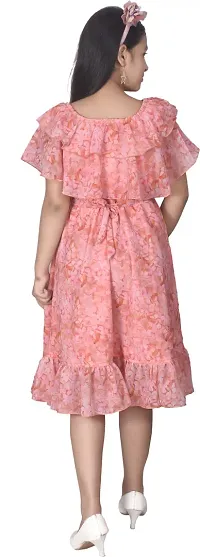 Fabulous Pink Georgette  Frocks For Girls-thumb3