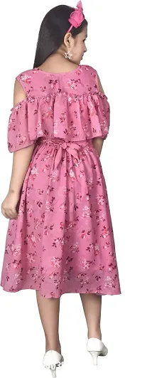 Fabulous Pink Georgette  Frocks For Girls-thumb4