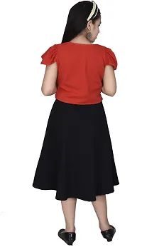 Fabulous Black Cotton Blend  Frocks For Girls-thumb3