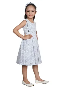 Fabulous Grey Cotton Blend  Frocks For Girls-thumb2