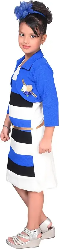 Fabulous Blue Cotton Blend  Tube Dress For Girls-thumb1