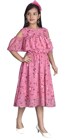Fabulous Pink Georgette  Frocks For Girls-thumb2