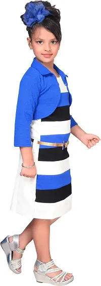 Fabulous Blue Cotton Blend  Tube Dress For Girls-thumb2