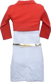 Fabulous Red Cotton Blend  Tube Dress For Girls-thumb1