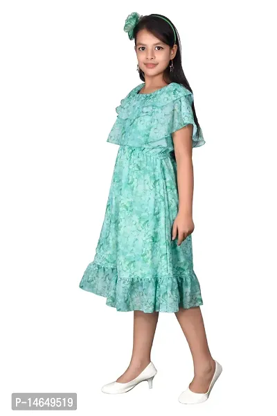 Girls Georgette Midi Frock Partywear Dress-thumb2