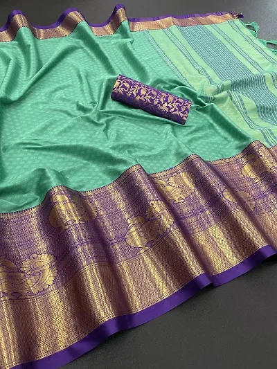 Elegant Art Silk Saree with Blouse piece