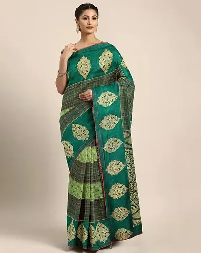 Stylish Crepe Saree With Blouse Piece For Women