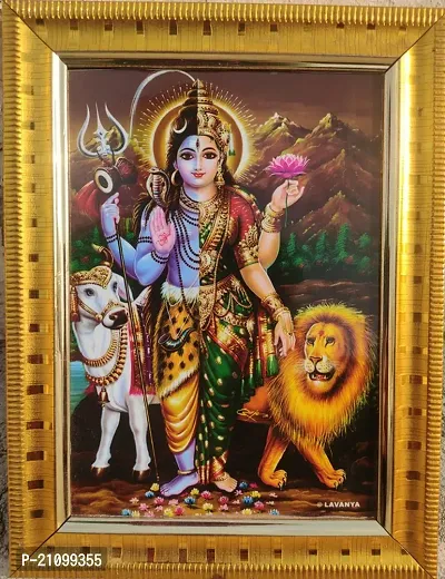 Sai Balaji Acralics Ardhanareeshwar Half Shiva And Half Parvati Religious Frame