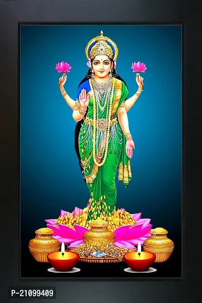 Rv Sales Laxmi Mata Photo With Frame For Puja Room Wall Religious Frame