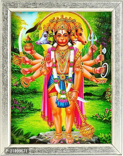 Printshare Panchmukhi Hanuman Ji Religious Frame