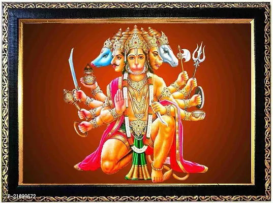 Er Enterprises Panchmukhi Hanuman Ji Religious Frame