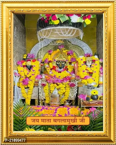 Ndframe Baglamukhi Mata Photo Frame Laminated 9 5X11 5Inches Religious Frame Religious Frame