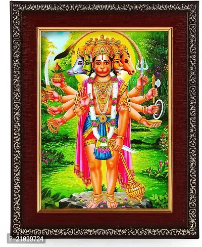 Printshare Panchmukhi Hanuman Ji Religious Frame-thumb0