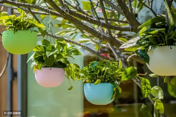 Hanging Plant Pot For Indoor Home Balcony Garden Decoration, 7.8 Inch (Red)-thumb4