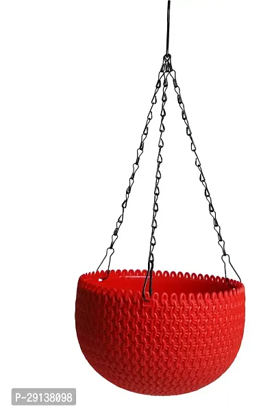 Hanging Plant Pot For Indoor Home Balcony Garden Decoration, 7.8 Inch (Red)-thumb2
