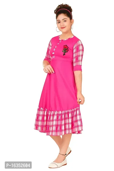 Beautiful Pink Frock for Girls-thumb2