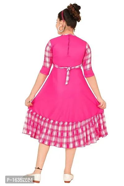 Beautiful Pink Frock for Girls-thumb3