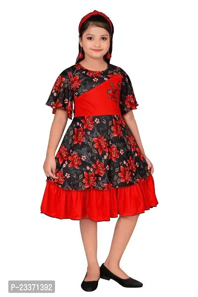Classic Cotton Blend Dress for Kids Girls-thumb5