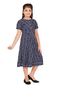 Classic Cotton Blend Dress for Kids Girls-thumb2