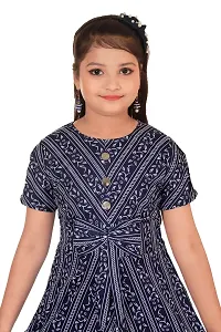 Classic Cotton Blend Dress for Kids Girls-thumb1