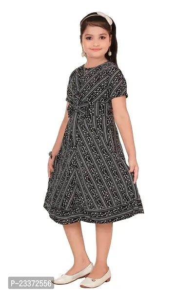 Classic Cotton Blend Dress for Kids Girls-thumb5