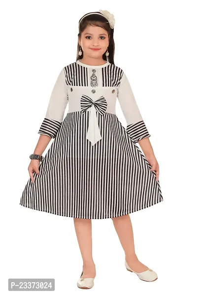 Classic Cotton Blend Dress for Kids Girls