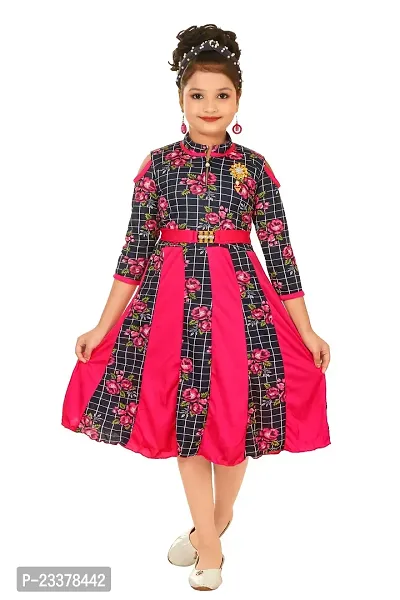 Classic Cotton Blend Dress for Kids Girls