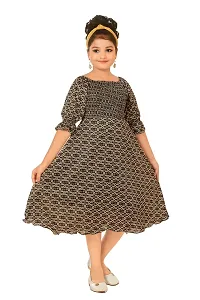 Classic Cotton Blend Dress for Kids Girls-thumb2